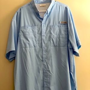 Blue Columbia shirt. Size XL